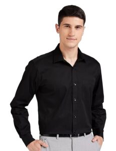 Symbol Men's Solid Cotton Formal Shirt | Plain | Full Sleeve - Regular Fit (Available in Plus Sizes)