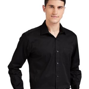 Symbol Men's Solid Cotton Formal Shirt | Plain | Full Sleeve - Regular Fit (Available in Plus Sizes)